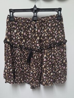 Spell NWOT Rae Mini Skirt in Black-Small